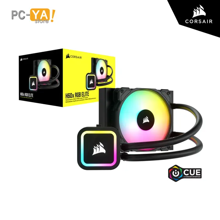 Corsair Sistema de Enfriamiento Liquido Icue H60X RGB Elite 120MM Intel AMD Negro