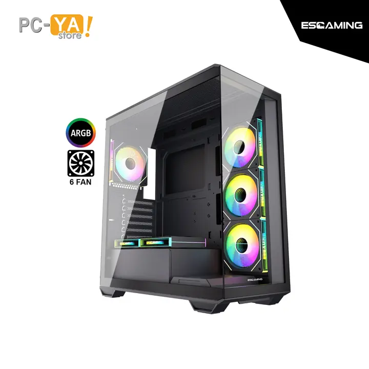 Gamer ATX Esgaming Gilgamesh 6xARGB Hub sin Fuente