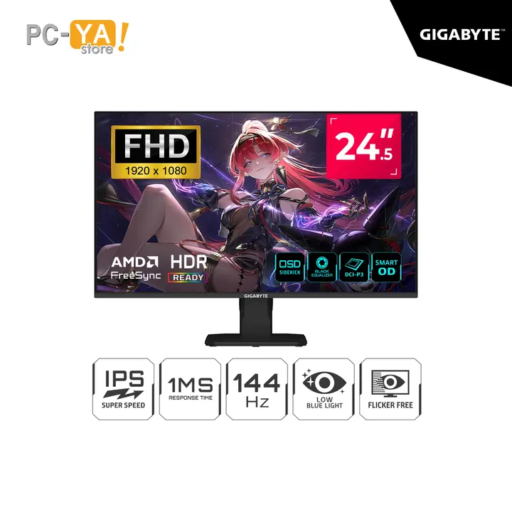Gigabyte GS25F14 24.5" FHD IPS1920 X 1080 144HZ 1MS HDMI DP