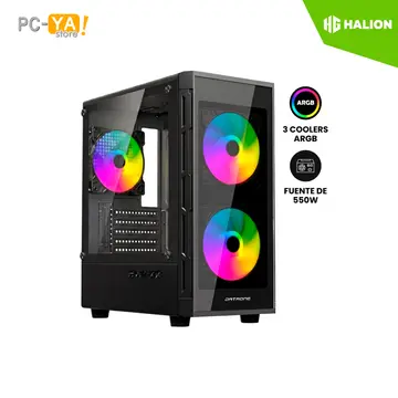 Gamer Dataone Luna BP13 Vidrio Templado 550W 3xARGB Micro ATX