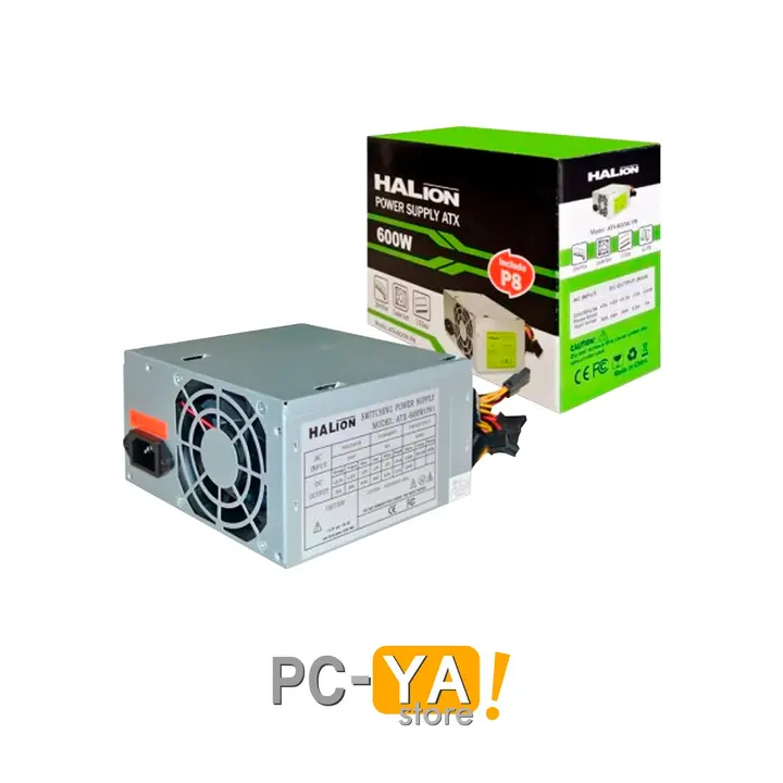 Halion Micro ATX-600W P8 Doble Bobina