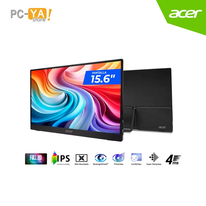 Acer 15.6" Portatil PM161Q B1BMIUUX Full HD 1920 X 1080 HDMI IPS 4MS