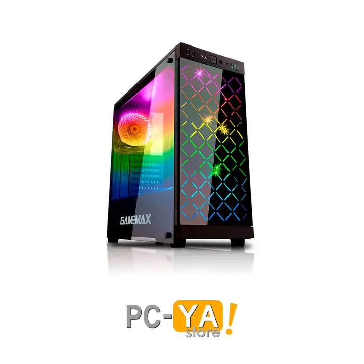 Gamemax Gamer Polaris 4xRGB Vidrio Templado S/FUENTE