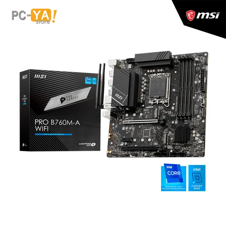 MSI Pro B760M-A WIFI Chipset Intel B760 LGA1700 4DDR5 HDMI/DP Micro ATX