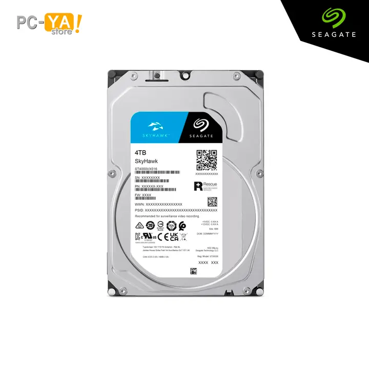 Seagate SkyHawk, ST4000VX016, 4TB 5400rpm, SATA 6Gb/s, 256MB Cache, 3.5"