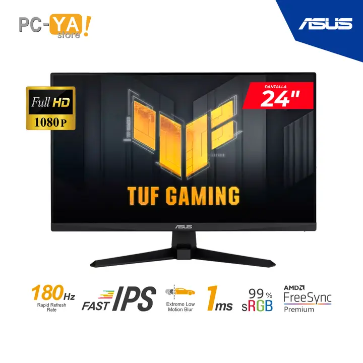 ASUS TUF Gaming VG249Q3A 24" IPS FHD 1920 X 1080 180HZ 1 Ms Freesync Parlantes