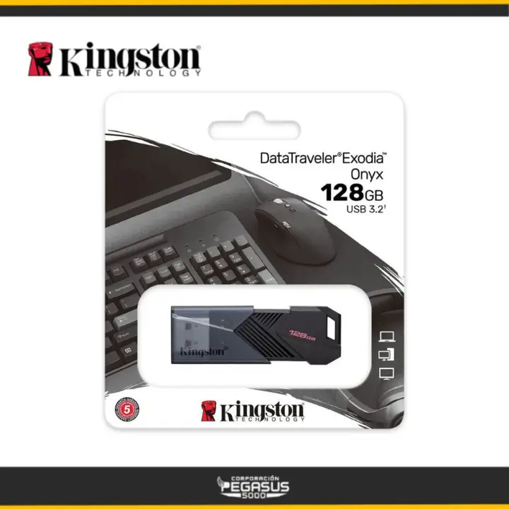 KINGSTON DATA TRAVELER EXODIA ONYX 128GB 3.2 GEN 1 BLACK