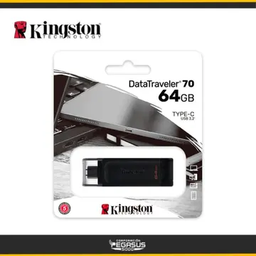 KINGSTON DATA TRAVELER 70 64GB USB-C 3.2 BLACK