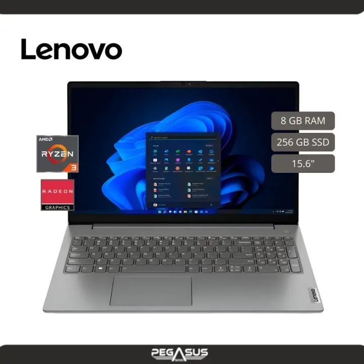LAPTOP LENOVO V15 G4 AMN AMD R3 7320U 8GB 256GB SSD INTEGRATED 15.6" FHD 2CELL NO OS ARTIC GREY
