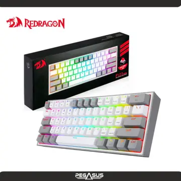 REDRAGON FIZZ PRO Wireless, Spanish K616- RGB-WG WHITE/GREY RDK616'RGB