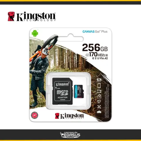 KINGSTON XC KINGSTON CANVAS GO! PLUS 256GB C/N ADAPTADOR SD