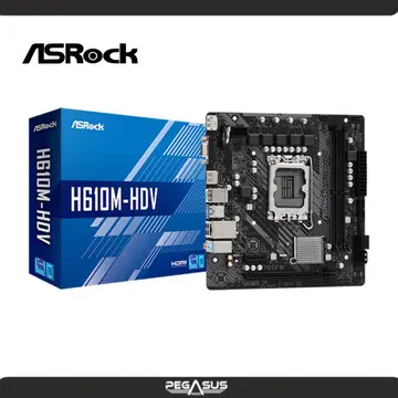 ASROCK H610M-HDV INTEL LGA1700 DDR4 SATA (PN: 90-MXBHS0-A0UAYZ)
