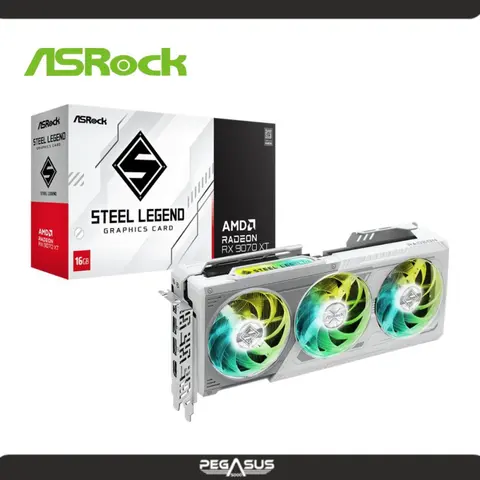 ASROCK AMD RX 9070 XT STEEL LEGEND 16GB