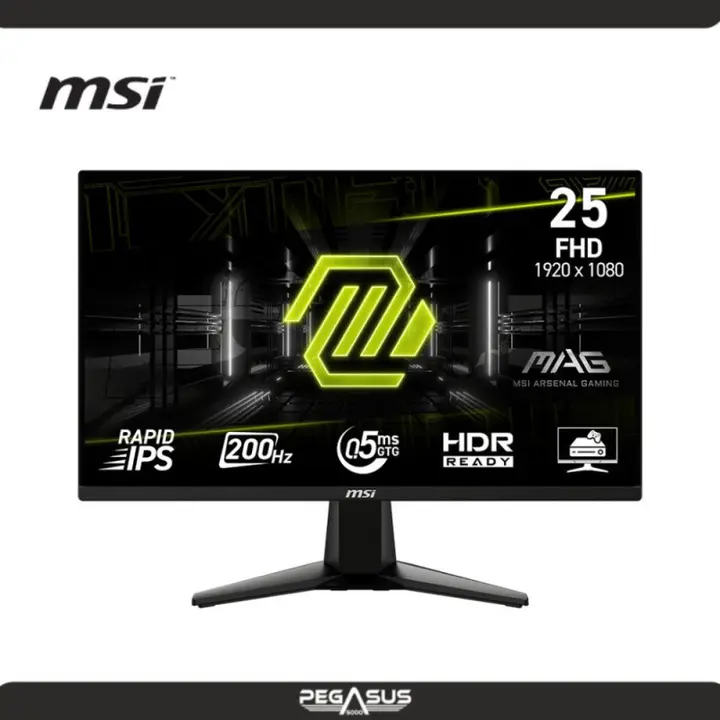 MSI MAG 255F E20 24.5" 200HZ 0.5MS(GTG) RAPID IPS