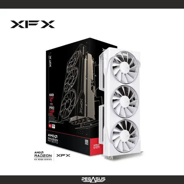 XFX SWIFT CLASS AMD RADEON RX 9070 PRO GAMING OC WHITE 16GB GDDR6