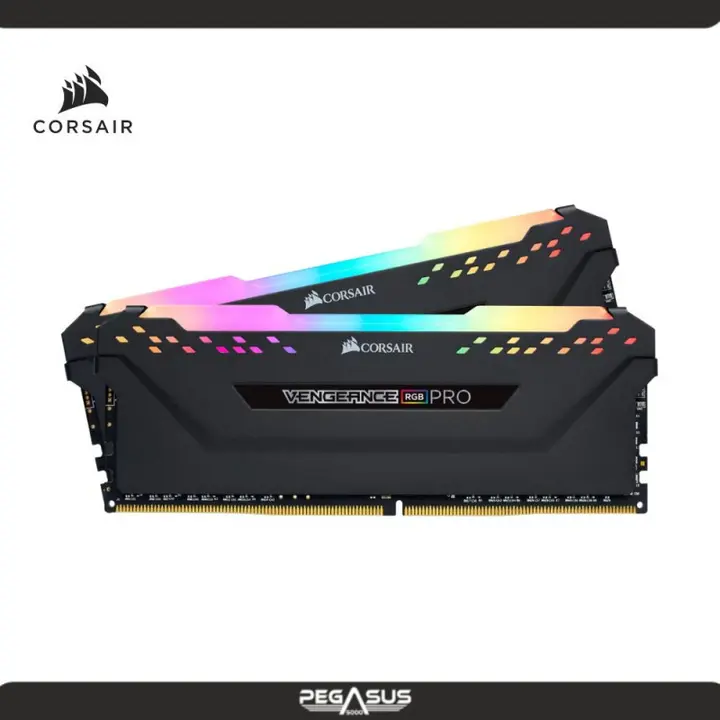 CORSAIR KIT DE MEMORIA RAM CORSAIR VENGEANCE RGB PRO BLACK 32GB(2X16GB) 3600MHZ DDR4 CL18