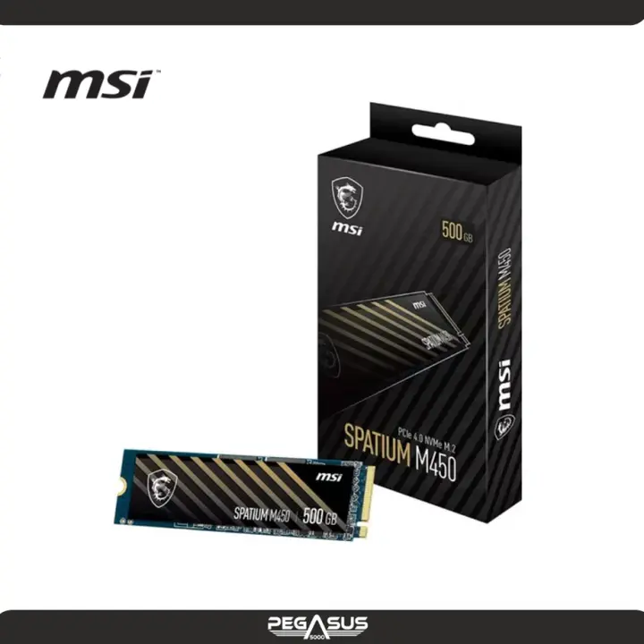 MSI UNIDAD DE ESTADO SOLIDO MSI SPATIUM M450 500GB PCLE 4.0 NVME M.2