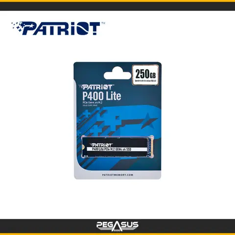 PATRIOT UNIDAD DE ESTADO SOLIDO SSD PATRIOT P400 LITE 250GB M.2 2280 PCIE GEN4 X4 (9SE00168-P400LP250GM28H)