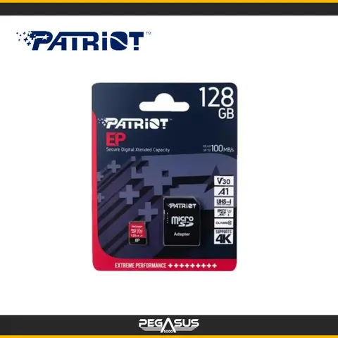 PATRIOT XC PATRIOT EP 128GB CLASS 10 C/ ADAPTADOR SD (9FE00084-PEF128GEP31MCX)