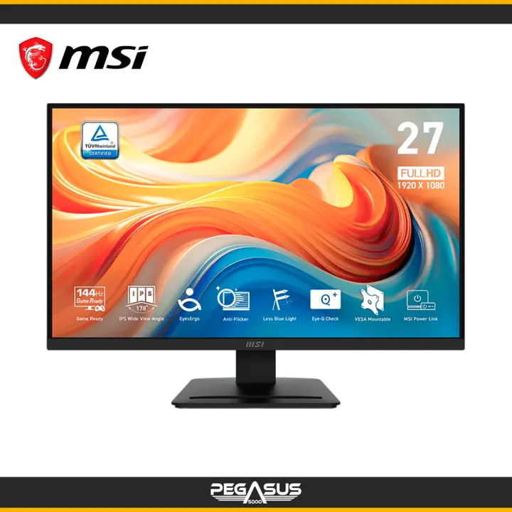 MSI PRO MP273L E14 BLACK 27" FHD IPS 144HZ 1MS AMD RADEON FREESYNC