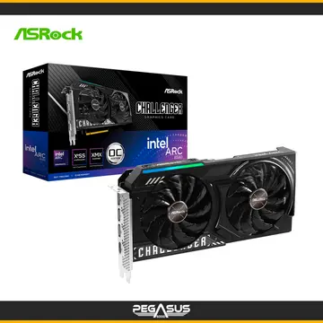 ASROCK INTEL ARC B580 CHALLENGER OC 12GB 2X FANS GDDR6