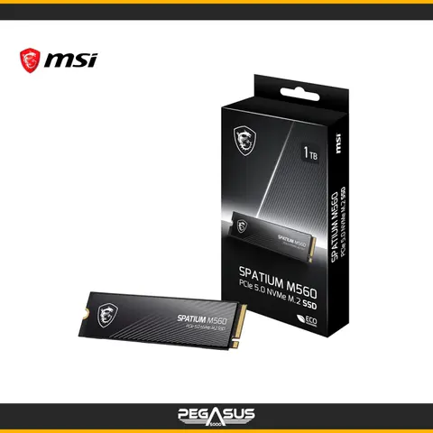 MSI UNIDAD DE ESTADO SOLIDO MSI SPATIUM M560 1TB PCLE 5.0 NVME M.2 SSD