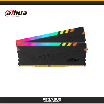 KIT DE MEMORIA RAM DAHUA C600 RGB BLACK 16GB (2X8GB) DDR4 3600MHZ CL18