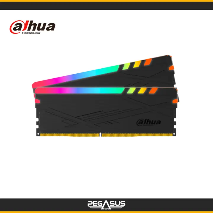 KIT DE MEMORIA RAM DAHUA C600 RGB BLACK 16GB (2X8GB) DDR4 3600MHZ CL18