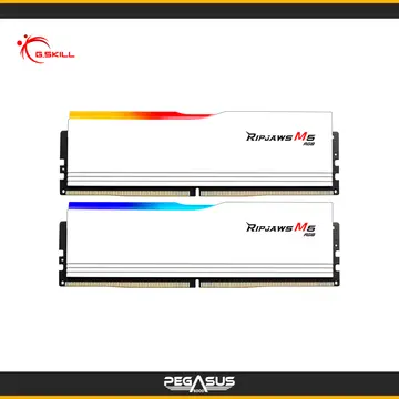 G.SKILL RIPJAWS M5 RGB WHITE INTEL XMP 3.0 32GB(16GBx2) 6400MHZ DDR5 CL36