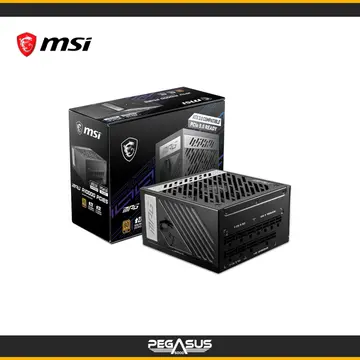 MSI MPG A1000G PCIE5 1000W 80 PLUS GOLD ATX 3.1 PCIE 5.1 MODULAR (PN: 306-7ZP7C12-CE0)