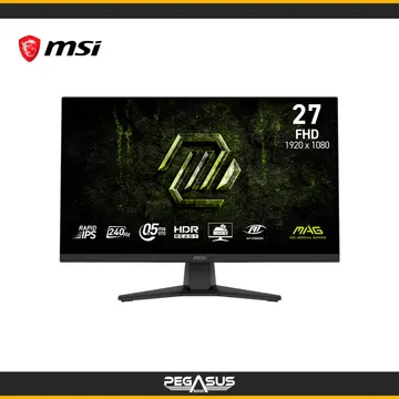 MSI MAG 272F X24 BLACK 27" FHD RAPID IPS 240HZ 0.5MS(GTG- MIN) AMD FREESYNC PREMIUM