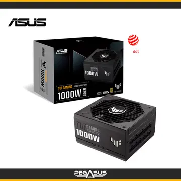 ASUS TUF Gaming 1000G 1000W 80 Plus Gold Compatible ATX 3.1 Full Modular