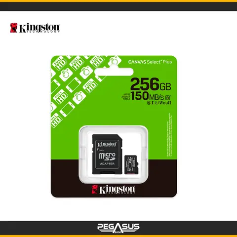 KINGSTON TARJETA DE MEMORIA KINGSTON 256GB MICROSD CANVAS SELECT PLUS -150MB/SEG SDCS3/256GB- UHS-I CLASE 10