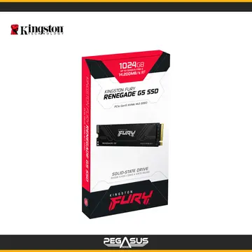 KINGSTON UNIDAD DE ESTADO SOLIDO KINGSTON FURY RENEGADE G5 SSD 1024GB PCLE 5.0 NVME M.2 2280