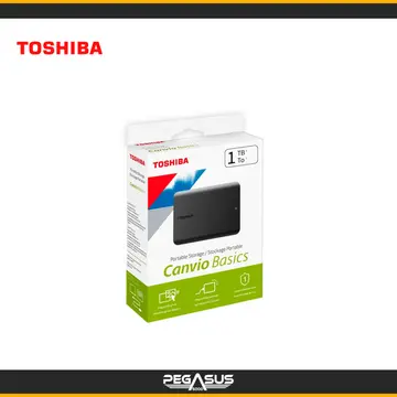 EXTERNO TOSHIBA CANVIO BASICS 1TB USB 3.0 BLACK