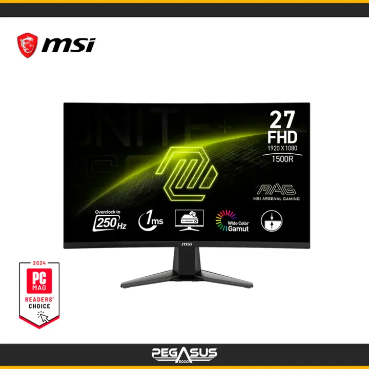MSI 27 MSI MAG 27C6X FHD 250HZ 1MS CURVO