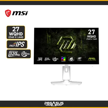 MSI MAG 274QRFW X32 WHITE 27" QHD RAPID IPS 320HZ 0.5MS(GTG) 1MS