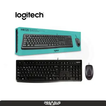 LOGITECH KIT 2 EN 1 TECLADO Y MOUSE LOGITECH MK120 BLACK