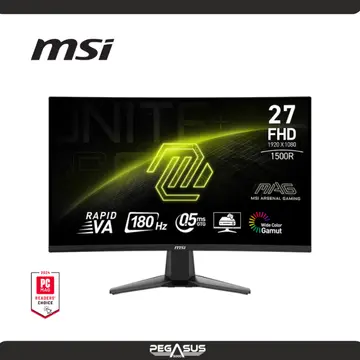 MSI MAG 27C6F FHD 180HZ 0.5MS GTG