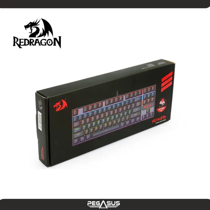 REDRAGON KUMARA RAINBOW SPANISH K552 KR SP BLACK RED SWITCH