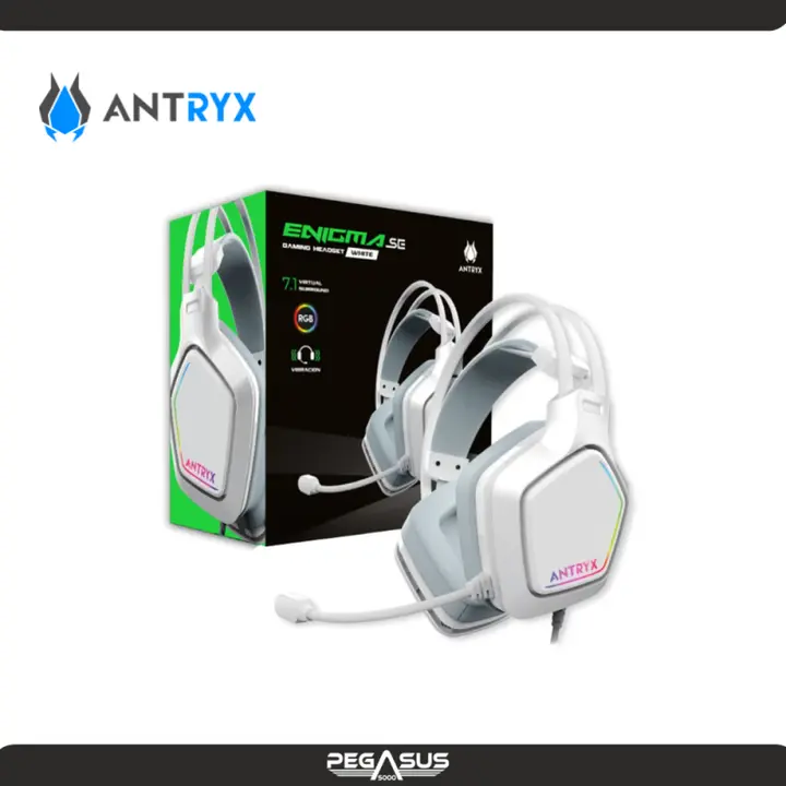 ANTRYX CN MICROFONO ANTRYX ENIGMA SE WHITE 7.1 VIRTUAL, VIBRADOR, USB (AGH-7320WR7V)
