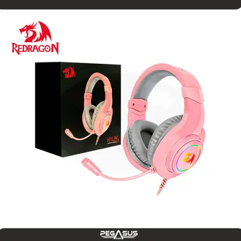 REDRAGON Auriculares Redragon HYLAS H260P-RGB PINK