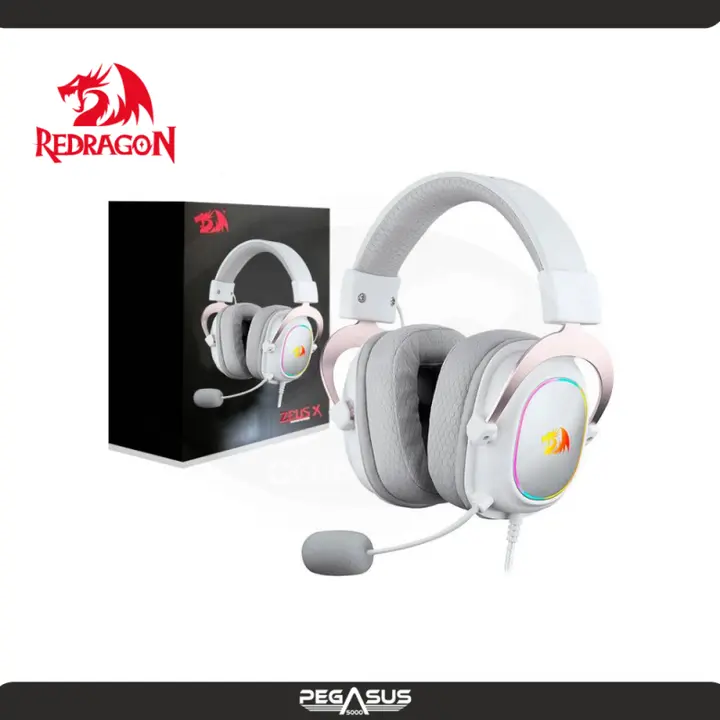 REDRAGON AUDIFONOS REDRAGON ZEUS X RGB WHITE H510W-RGB