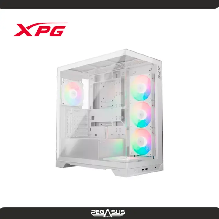 XPG INVADER X WHITE VTEMPLADO SIN FANES