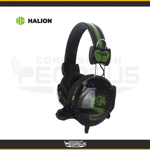 HALION GAMER HALION S2 DRAGON NEGRO VERDE