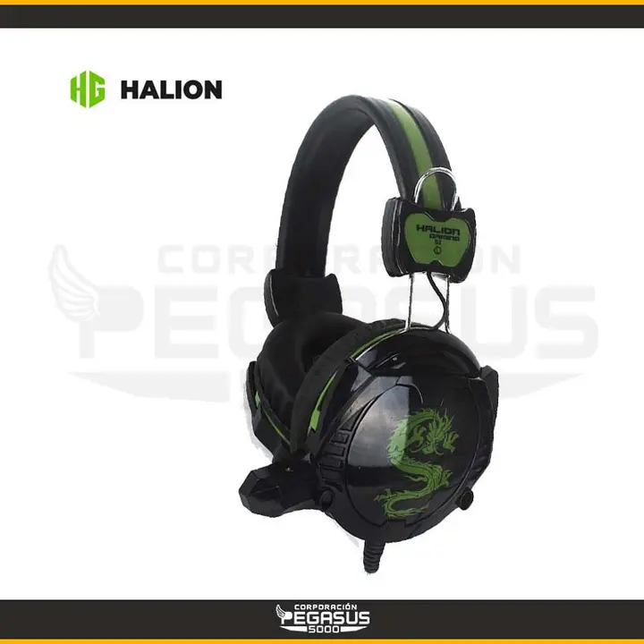 HALION GAMER HALION S2 DRAGON NEGRO VERDE