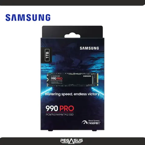 SAMSUNG UNIDAD DE ESTADO SOLIDO SAMSUNG 990 PRO 1TB M.2 PCIE GEN 4 4.0 x4 NVME 2.0