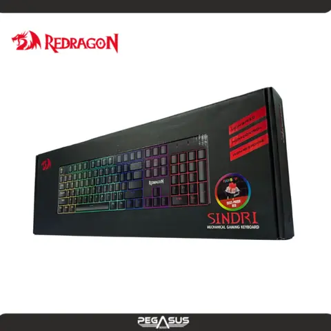 REDRAGON K671 TECLADO REDRAGON SINDRI BLACK ENGLISH RED SWITCH