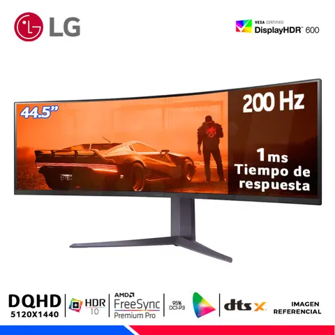 LG UltraGear 45GR75DC-B, CURVO 44.5" VA, DQHD, 200Hz, 1ms, FreeSync