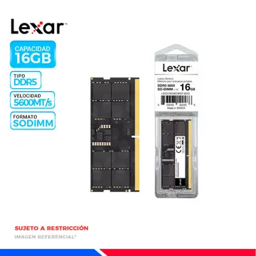 MEM. RAM SODIMM LEXAR 16GB DDR5 5600MT/s